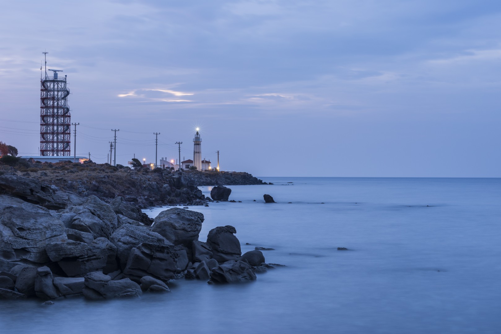 100 year old lighthouse located in Sivrice, Sokakagzi cove.